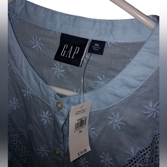 GAP Blue V-Neck Flutter Sleeve Sundress SOLD OUT IN ALL STORES ONLINE !! NWT - Picture 5 of 5